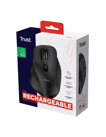 Mouse wireless ricaricabile Fyda Trust 24727 TRUST TASTIERE E MOUSE