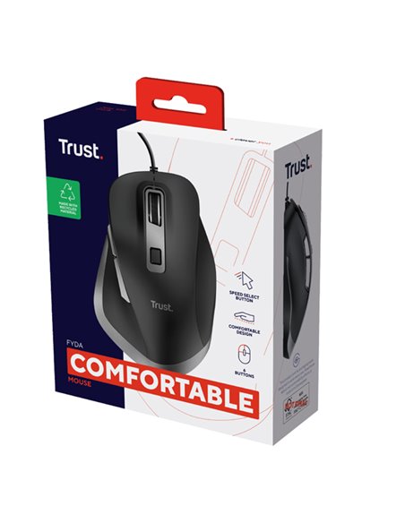 Mouse a filo Fyda Trust 24728 TRUST TASTIERE E MOUSE