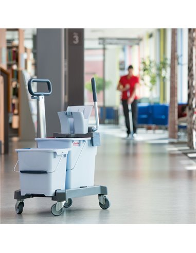 Carrello per le pulizie UltraSpeed Pro Doppio con barra Vileda 147200 VILEDA ACCESSORI PER PULIZIA AMBIENTI