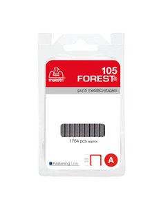 Punti 105 Forest 5mm blister 1764 punti Ro-Ma 1110120 RO-MA PUNTI CUCITRICI