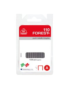 Punti 110 Forest 10mm blister 1008 punti Ro-Ma 1110124 RO-MA PUNTI CUCITRICI