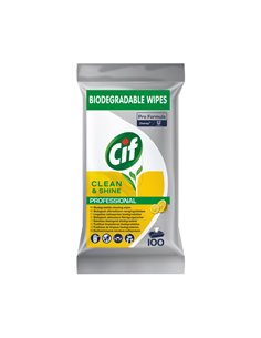 Conf. 100 salviette multisuperfici igienizzanti biodegradabili Cif 101106285 CIF DETERGENTI-DETERSIVI PER PULIZIA