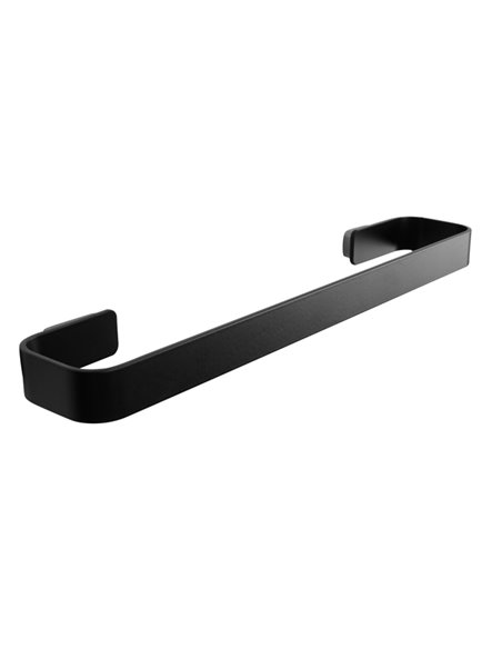 Portasalviette in acciaio inox verniciato nero Laminart RIG001-35/N