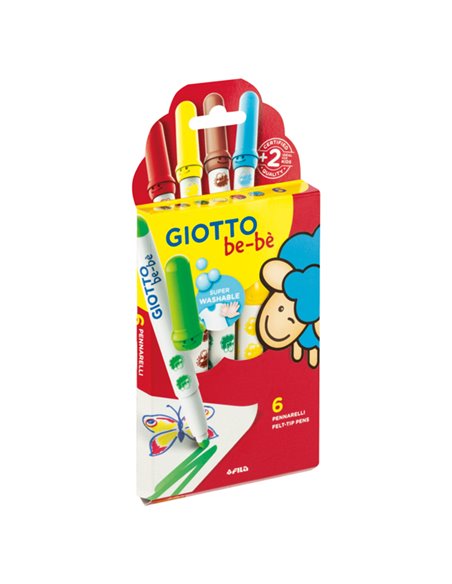 Astuccio 6 Pennarelli Giotto BebE' F478100
