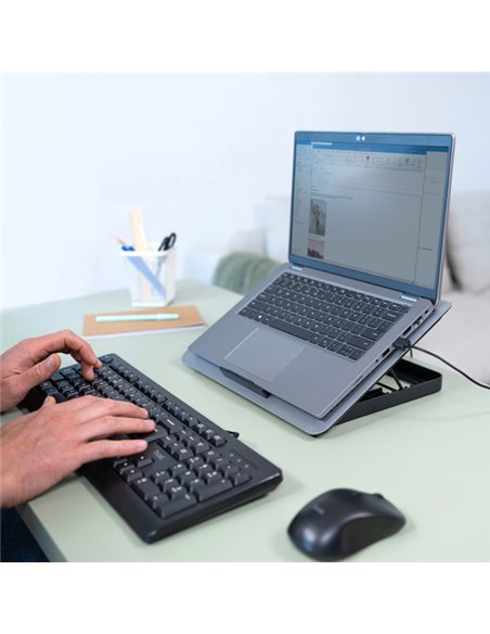Supporto raffreddante per laptop Exto-Trust 24613