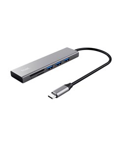 Hub USB-C veloce e lettore di schede-Trust 24191 TRUST HUB 2