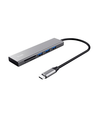 Hub USB-C veloce e lettore di schede-Trust 24191 TRUST HUB