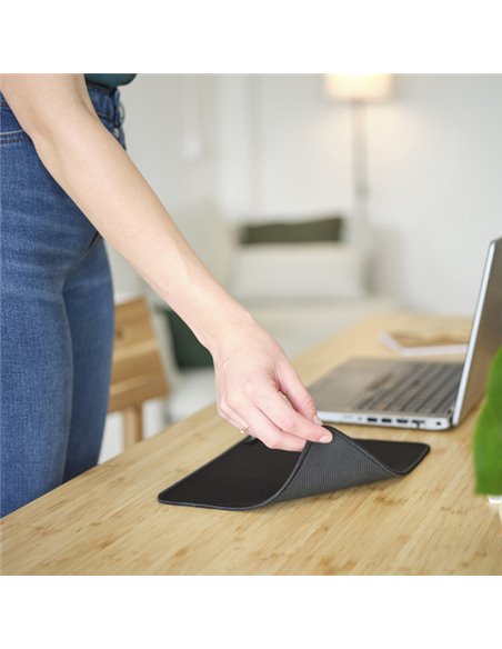 Tappetino per mouse Nero Boye -Trust 24743 TRUST MOUSEPAD E POGGIAPOLSI