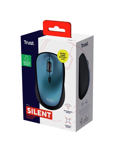 Mouse wireless silenzioso Yvi+ Blu-Trust 24551 TRUST TASTIERE E MOUSE