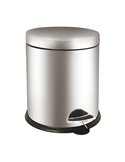 Pattumiera a pedale Bin Basic 5L in acciaio inox 913050