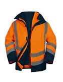 Parka 5in1 Optimum 3 alta visibilitA' - arancio fluo - tg. L - DeltaPlus OPTI3OMGT