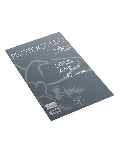 Fogli protocollo A4 Uso Bollo 20fg 80gr Pigna 0232264UB