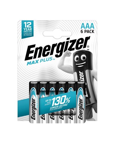 Blister da 6 Pile Alcalina AAA MAX PLUS-Energizer E303321200 Energizer PILE