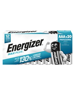 Blister da 20 Pile Alcaline Max Plus MiniStilo AAA E92 DP20 60/120-Energizer E301322900 Energizer PILE