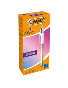 Scatola 12 penna sfera a scatto 4 Colori Gradient 1.0mm BIC® 511034