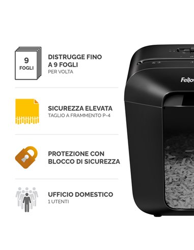 Distruggidocumenti a frammenti LX 50 Fellowes 4406001