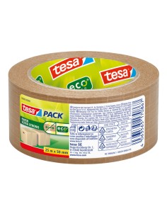 Nastro adesivo 25mt x 50mm Tesapack Paper ultra strong ecoLogo avana Tesa 56000-00000-02 TESA NASTRO PER IMBALLO-TENDINASTRO