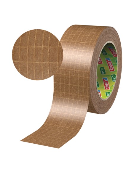 Nastro adesivo 25mt x 50mm Tesapack Paper ultra strong ecoLogo avana Tesa 56000-00000-02 TESA NASTRO PER IMBALLO-TENDINASTRO