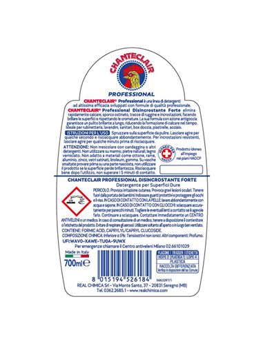 Chanteclair Professional disincrostante forte 700ml in trigger 604020IT Chanteclair DETERGENTI-DETERSIVI PER PULIZIA