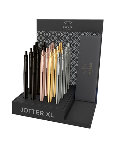 Expo da banco 20 penne a sfera Jotter XL Monochrome colori assortiti Parker 2128857