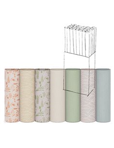 Rotolo carta regalo Erba 70cmx2mt fantasie assortite Sadoch EB3JGN1 2
