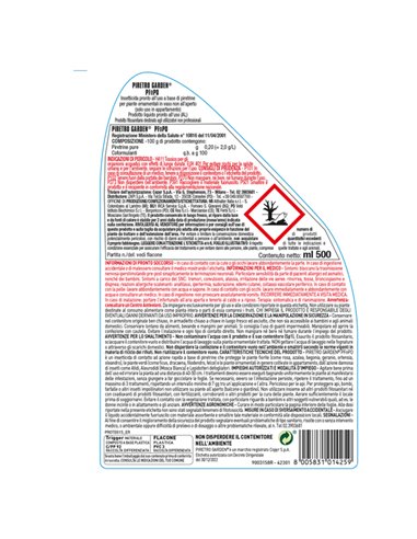 Insetticida/aficida multinsettto pronto uso PFNPO spray no gas 500ml PROTE615 Protemax INSETTICIDI