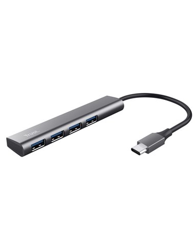 Hub da USB-C a USB-A 3.2 Gen1 4 porte Halyx_Trust 24948 TRUST ADATTATORI-CAVI-ORGANIZZACAVI