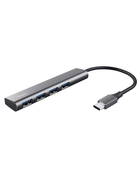 Hub da USB-C a USB-A 3.2 Gen1 4 porte Halyx_Trust 24948 TRUST ADATTATORI-CAVI-ORGANIZZACAVI
