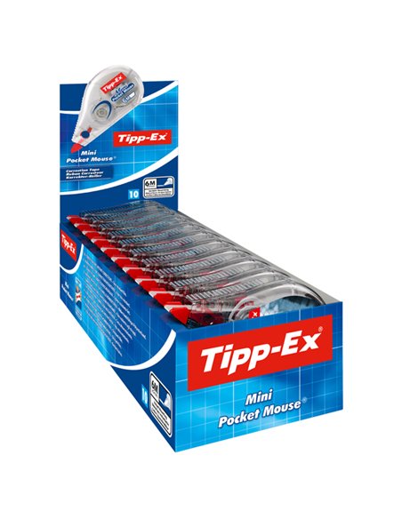 10 correttori Tipp-ex pocket mouse 5mm x 6mt Decor Bic 8922365