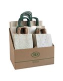 Espositore 100 shopper Carta Erba formati assortiti Sadoch SCNEBBERB