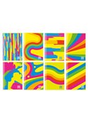 Maxiquaderno spiralato A4 80gr One Color 1 rigo 60fg Fantafluo Blasetti 8129