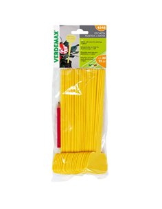 Busta 25 Etichette diritte con gambo 5x4x20cm Verdemax 4548