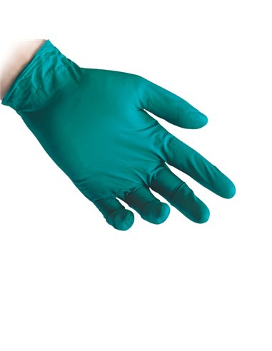 Conf 100 Guanti in nitrile s/polvere R68 taglia L verde Reflexx R68/L Reflexx GUANTI DI PROTEZIONE