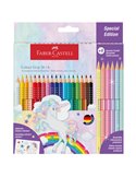 Astuccio 18+6 matite Colour Grip colori assortiti Faber Castell 201543