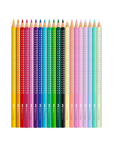 Astuccio Farfalla 20 matite colorate Sparkle assortiti Faber Castell 201971
