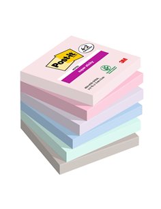 Valuepack 4+2 Post-it® Super Sticky Soulful, 76x76 mm, 90 foglietti/blocchetto 7100259203