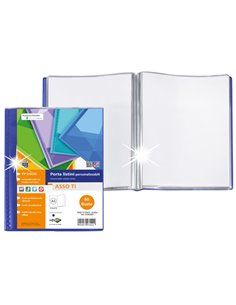Portalistini personalizzabile ASSO TI 15x21cm 60 buste blu Sei Rota 57266007 SEI ROTA PORTALISTINI PERSONALIZZABILI