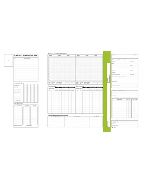 Cartellina matricolare con vano portadocumenti 32,5x25,5cm 7420N0000G DATA UFFICIO SEGRETERIA