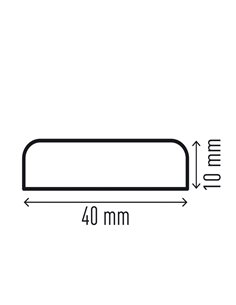 Profilo paracolpi per superfici S10 giallo/nero Durable 1107-130 2