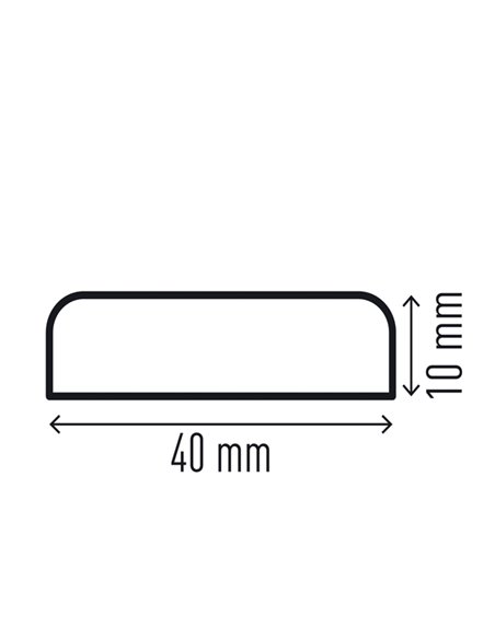 Profilo paracolpi per superfici S10 giallo/nero Durable 1107-130