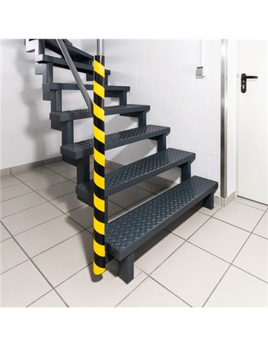 Profilo paracolpi per superfici tubolari P30 giallo/nero Durable 1115-130