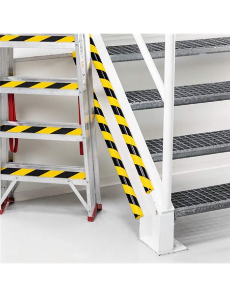 Profilo paracolpi per spigoli E8R giallo/nero Durable 1126-130