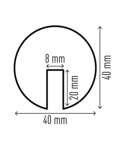 Profilo paracolpi per spigoli E8R giallo/nero Durable 1126-130