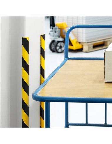 Profilo paracolpi per spigoli E8 giallo/nero Durable 1127-130