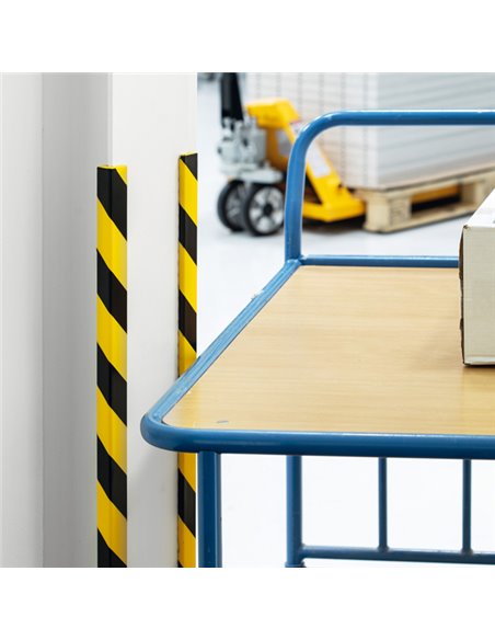 Profilo paracolpi per spigoli E8 giallo/nero Durable 1127-130