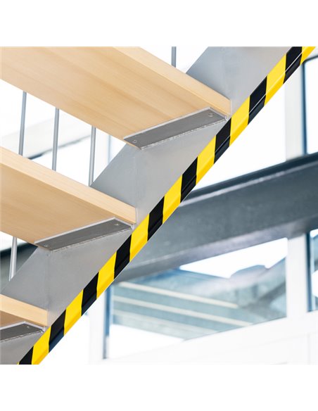 Profilo paracolpi per spigoli E8 giallo/nero Durable 1127-130
