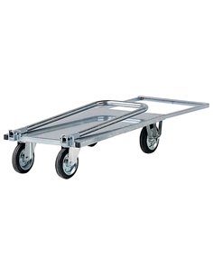 Carrello da lavoro c/manici pieghevoli e pianale grigio portata 200kg C032Z Tecnotelai CARRELLI PER MOVIMENTAZIONE