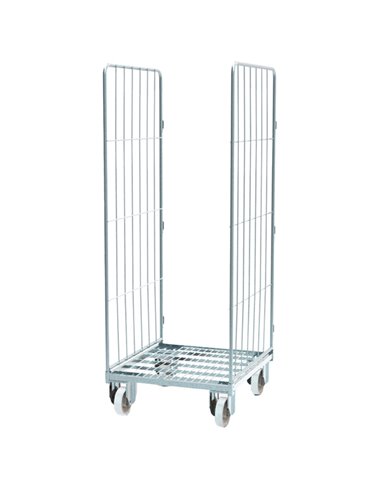 Roll container 2 sponde laterali con cinghia 70x80x179cm C400 Tecnotelai CARRELLI E ROLL CONTAINER