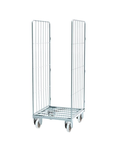 Roll container 2 sponde laterali con cinghia 70x80x179cm C400 Tecnotelai CARRELLI E ROLL CONTAINER