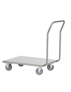 Carrello da lavoro con pianale in acciaio inox AISI 304 60x90x97cm C207 Tecnotelai CARRELLI PER MOVIMENTAZIONE